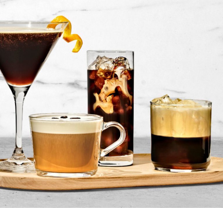 Various coffee drinks